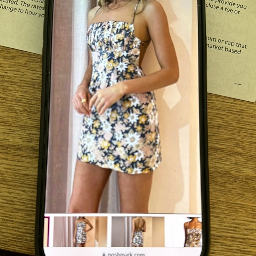 Strapless cute girls summer dress